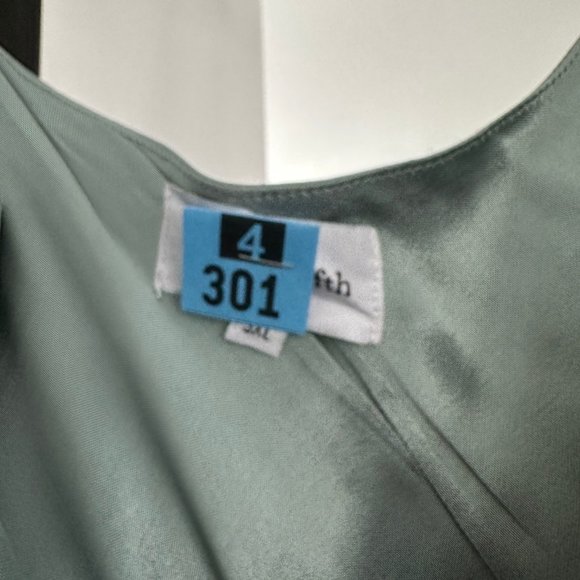 Belmont Dress by Park & Fifth in Satin Sage - Picture 7 of 10